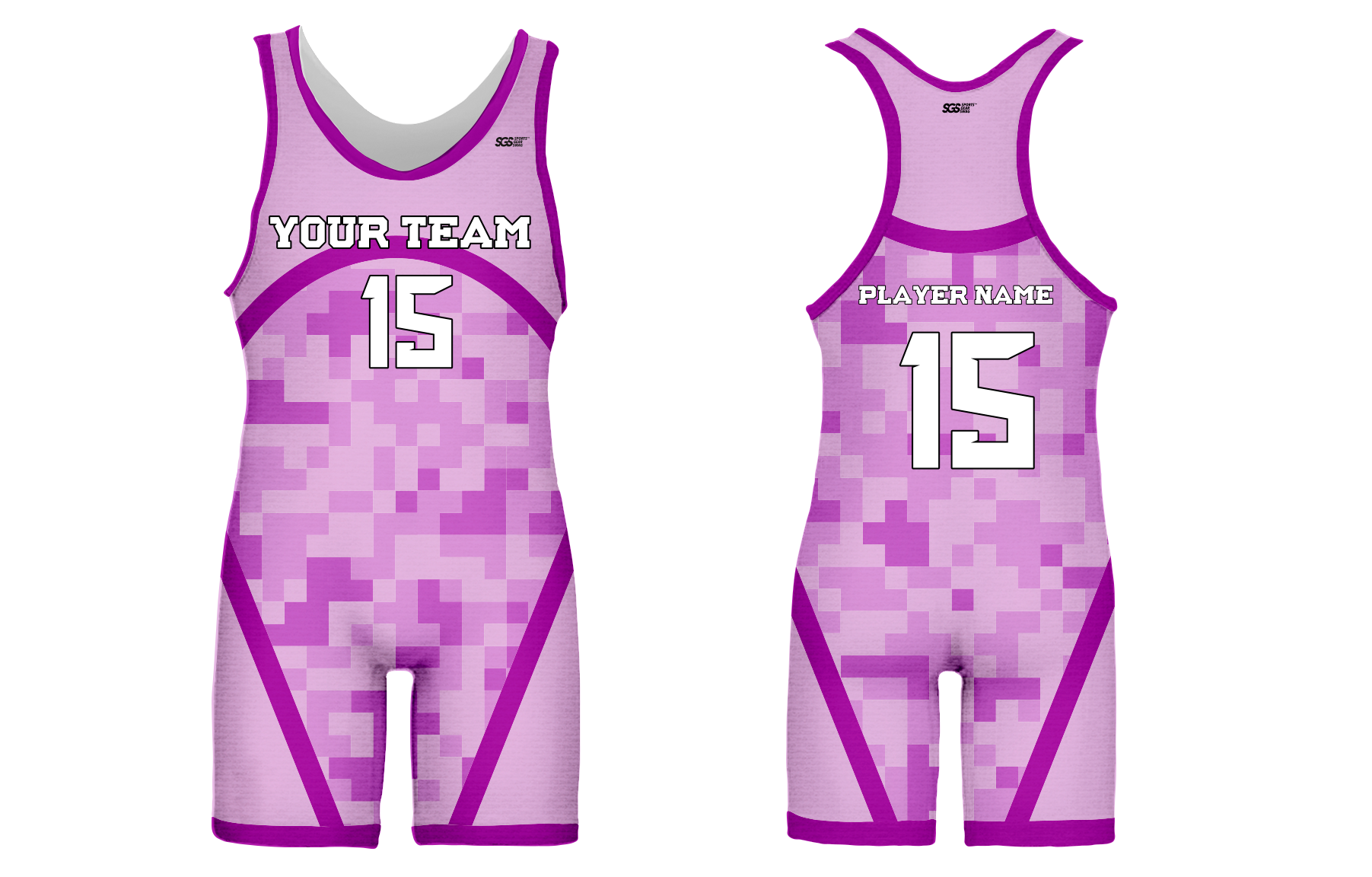 Custom lavender recon camo adult youth unisex powerlifting singlets - Powerlifting-singlets