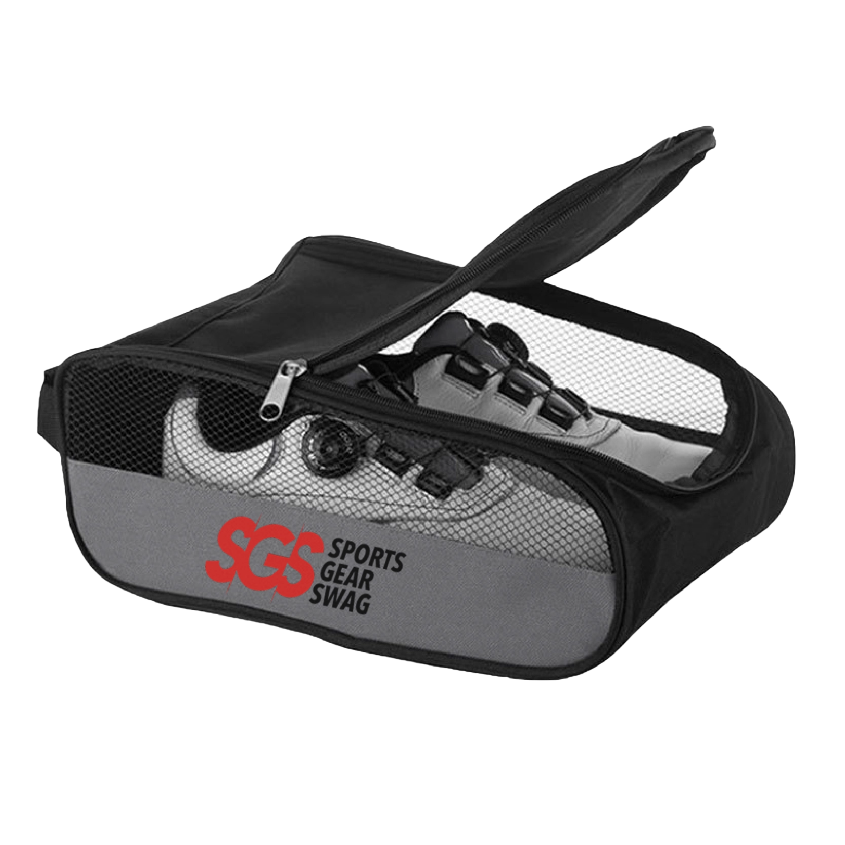 Custom golf shoe bag half mesh summit - Golf-shoe-bags