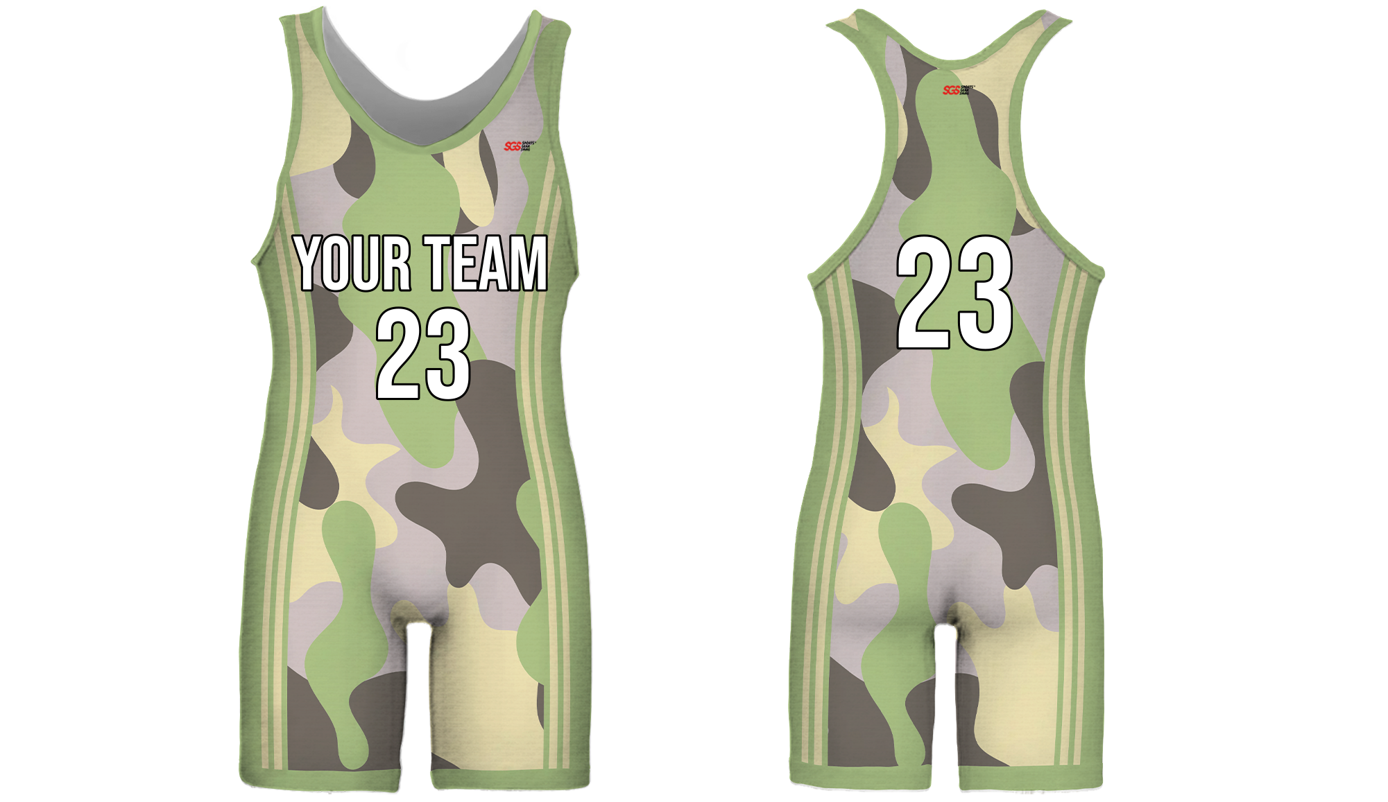 Custom wrestling singlets adult youth unisex urban camo - Wrestling-singlets