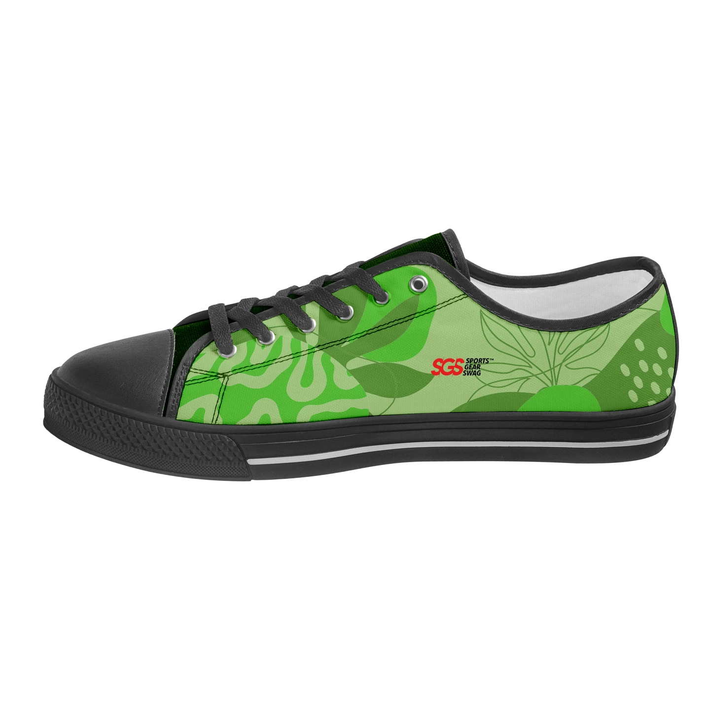 Custom low top canvas shoes black motion - Low-top-shoes