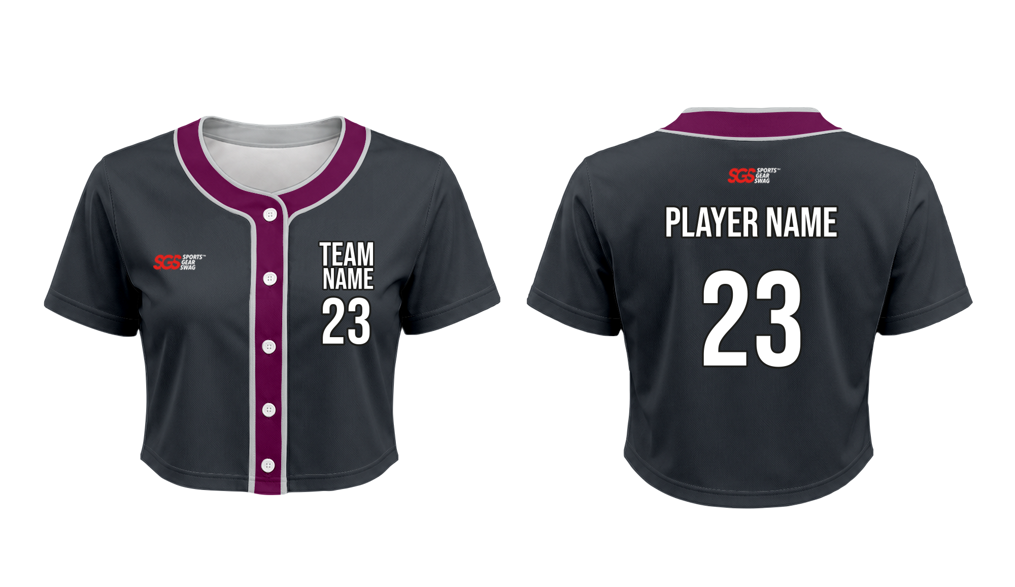 Custom fastlane cropped adult youth unisex baseball jersey - Cropped-baseball-jerseys
