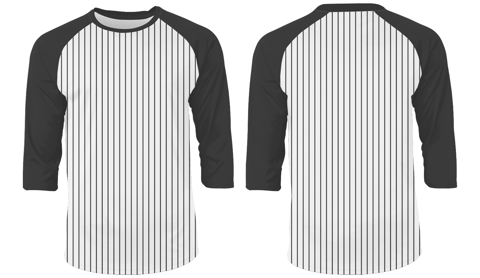 Custom lines 3/4 sleeve adult youth unisex shirt - Shirt-3-4-sleeve