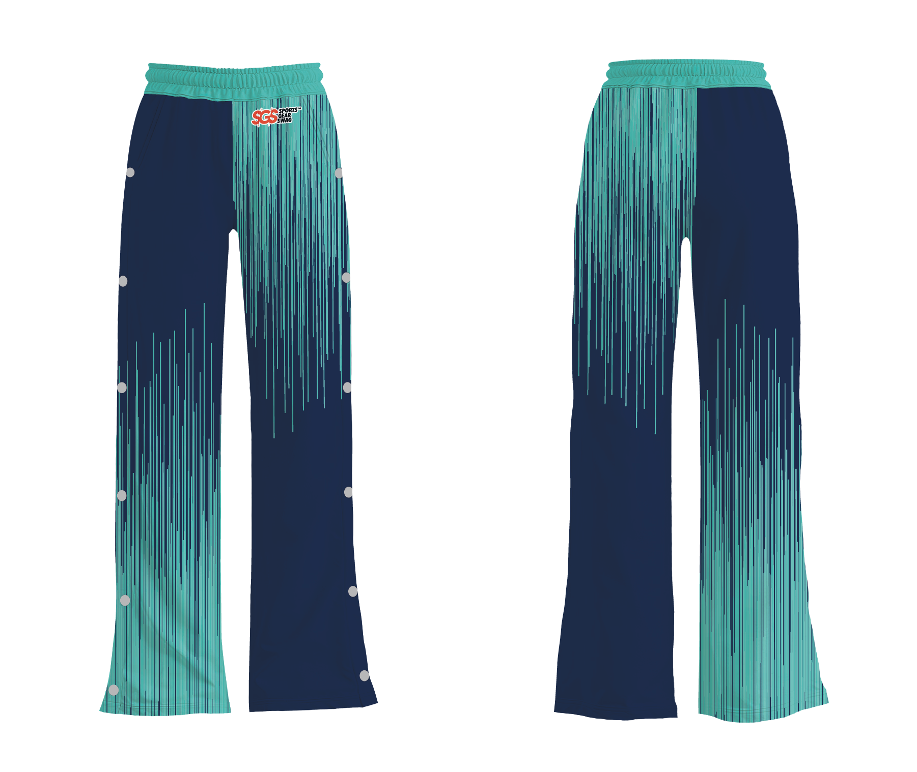 Custom breakaway wide leg pants adult youth unisex line art - Wide-leg-pants