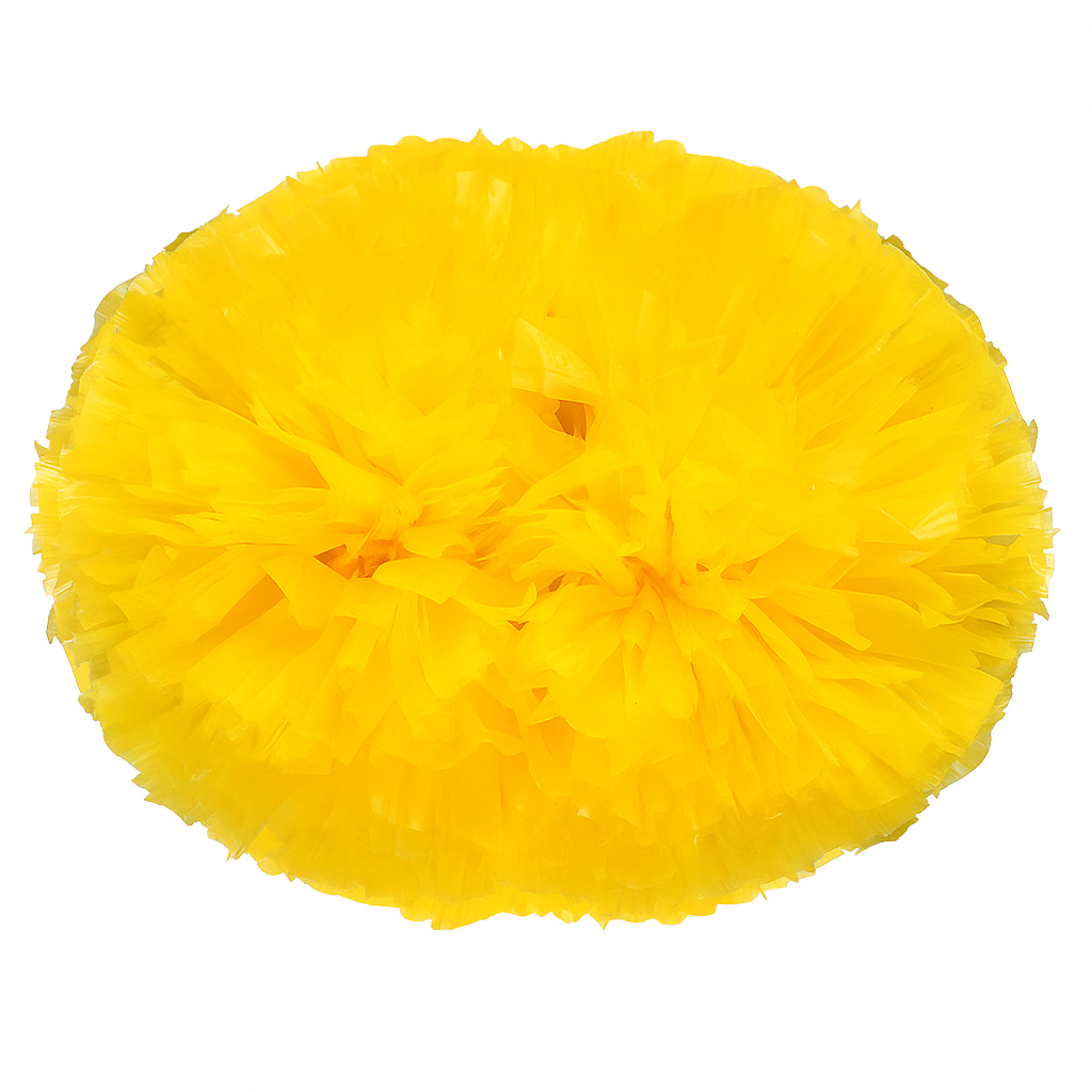 Custom cheerleading pom poms matte yellow - Pom-poms