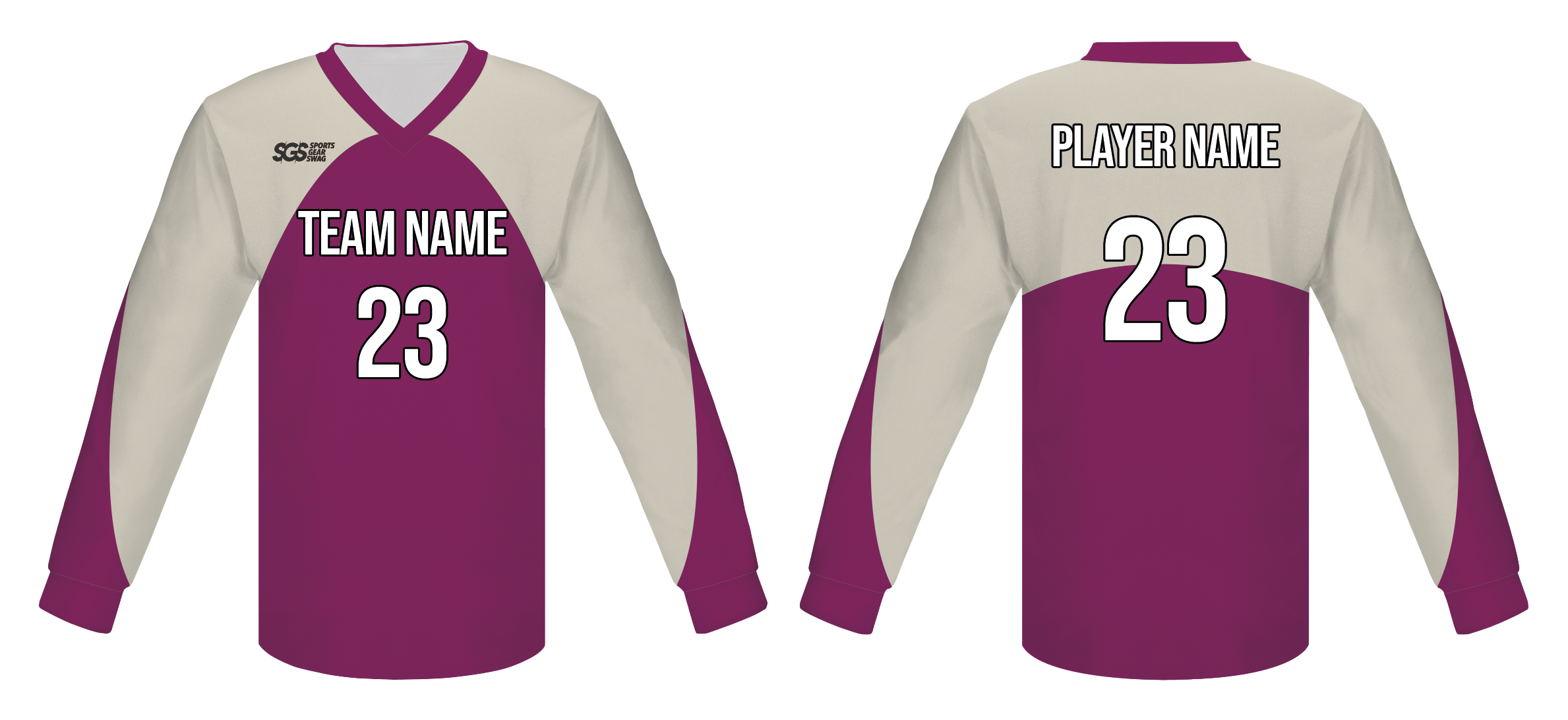 Custom basic tints solid adult youth unisex cheerleading long sleeve jersey - Jersey