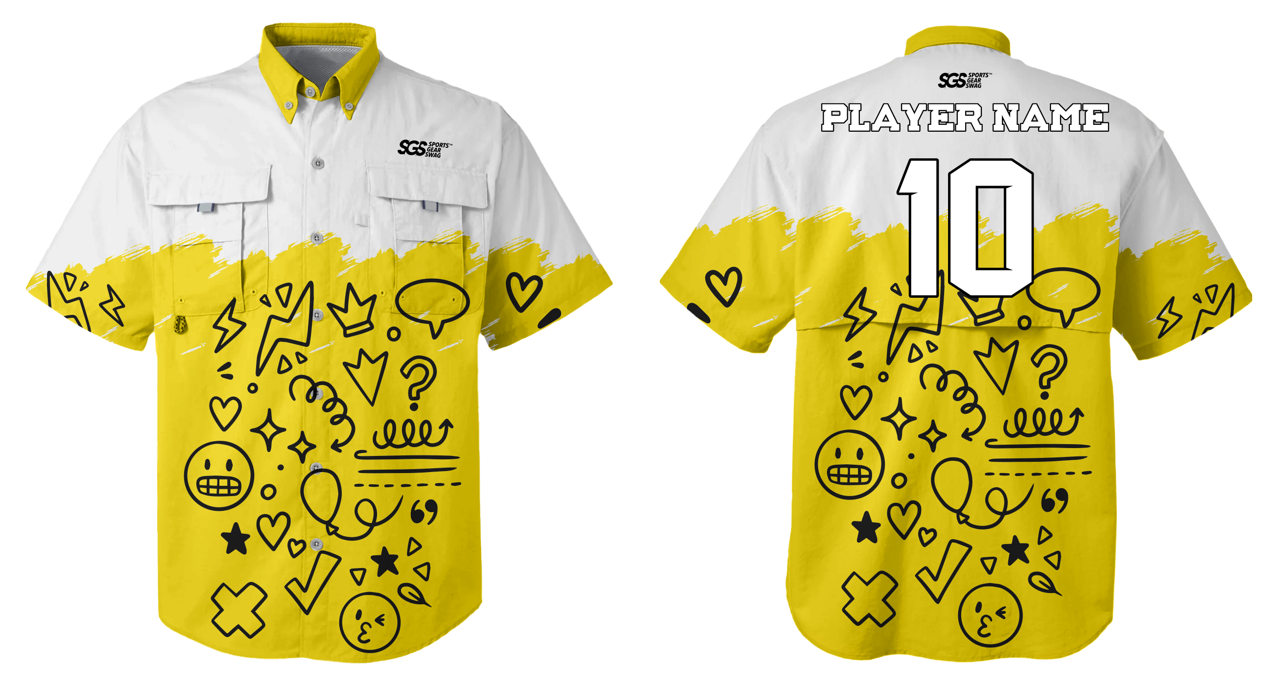 Custom fishing shirts adult youth unisex sunny sketch - Jersey