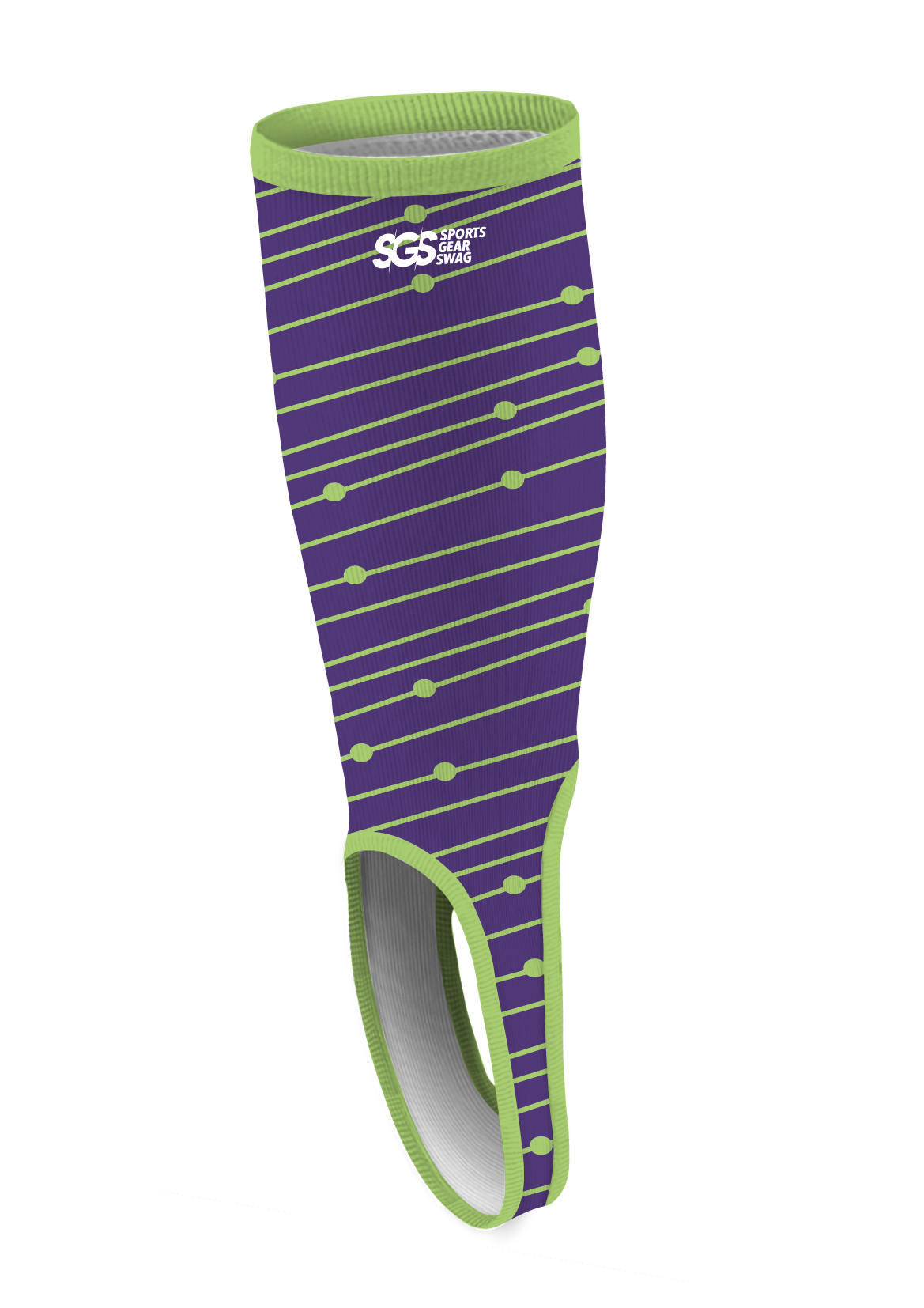 Custom softball stirrups adult youth unisex emerald stripes - Softball-stirrups