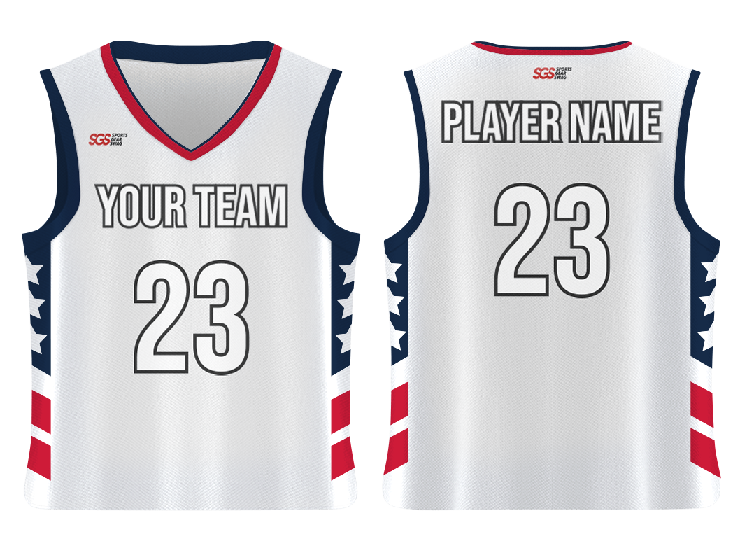Custom 3 stars collection adult youth unisex basketball jersey - reversible uniform - Jersey