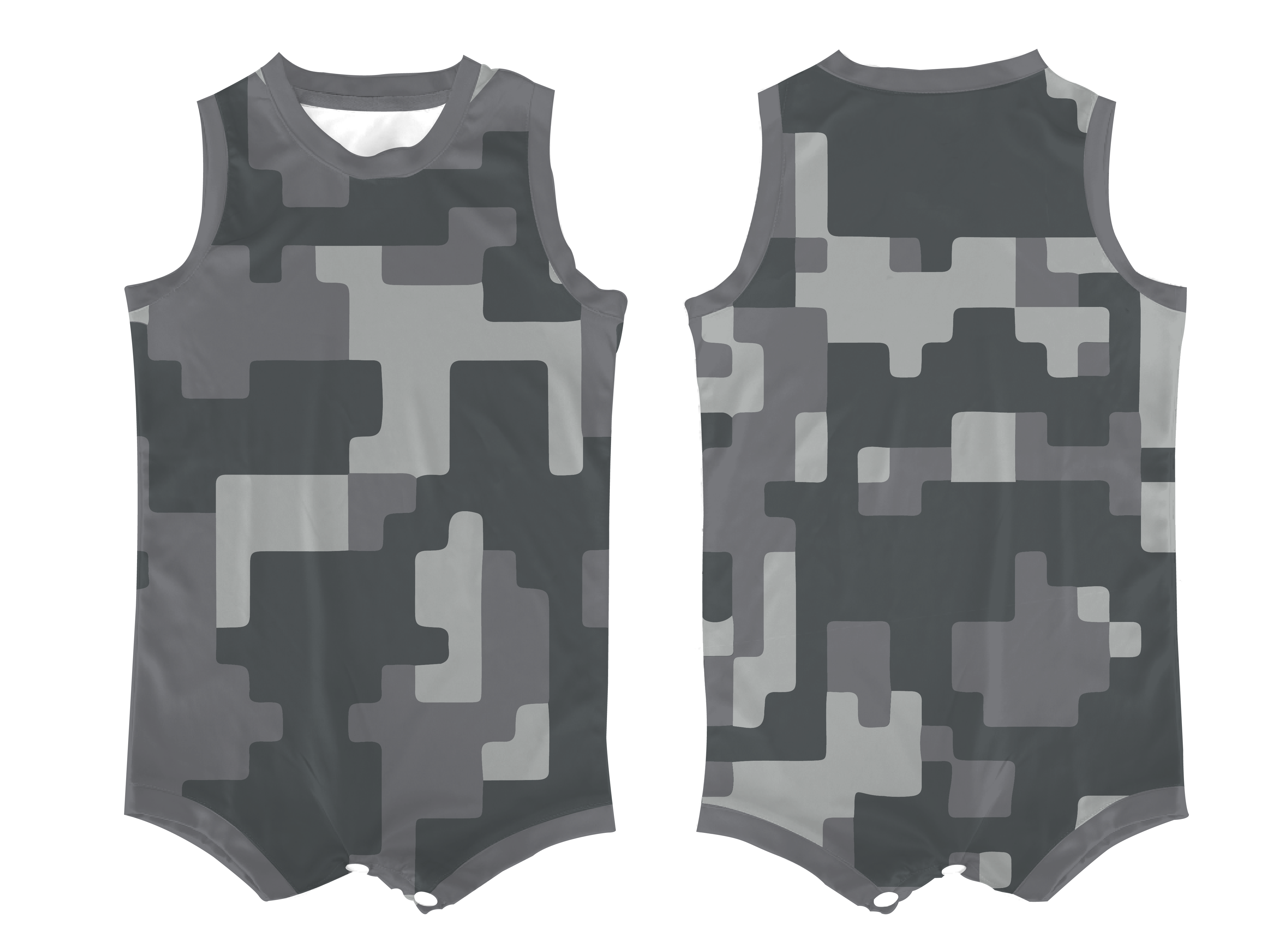 Custom casual gray toddler basketball uniform - Jersey