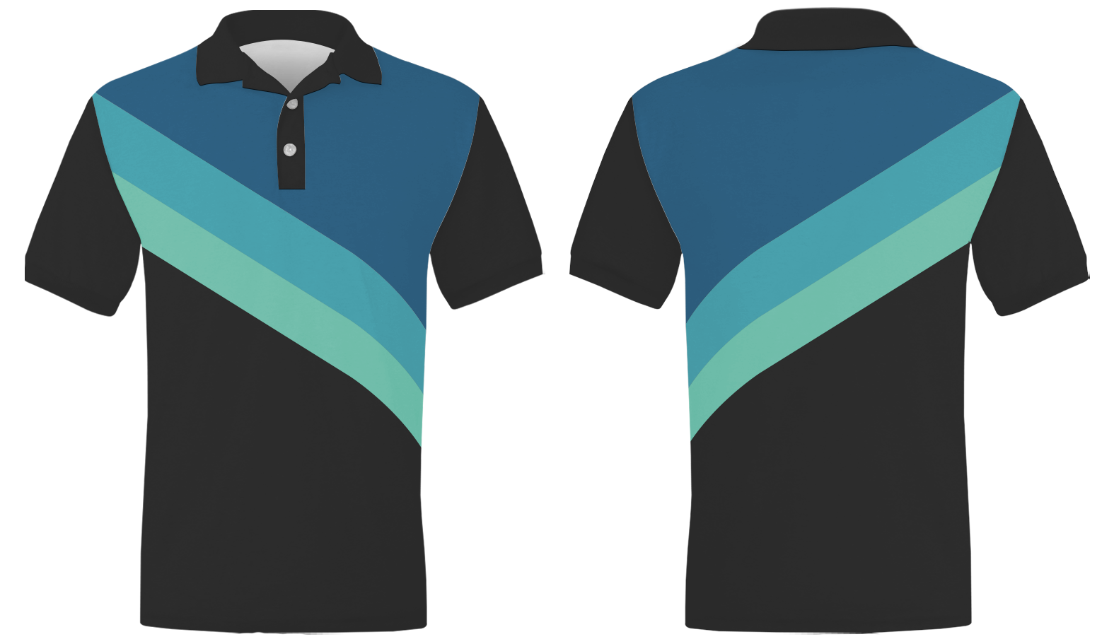 Custom two diagonal stripes adult youth unisex polo - Shirt-polo