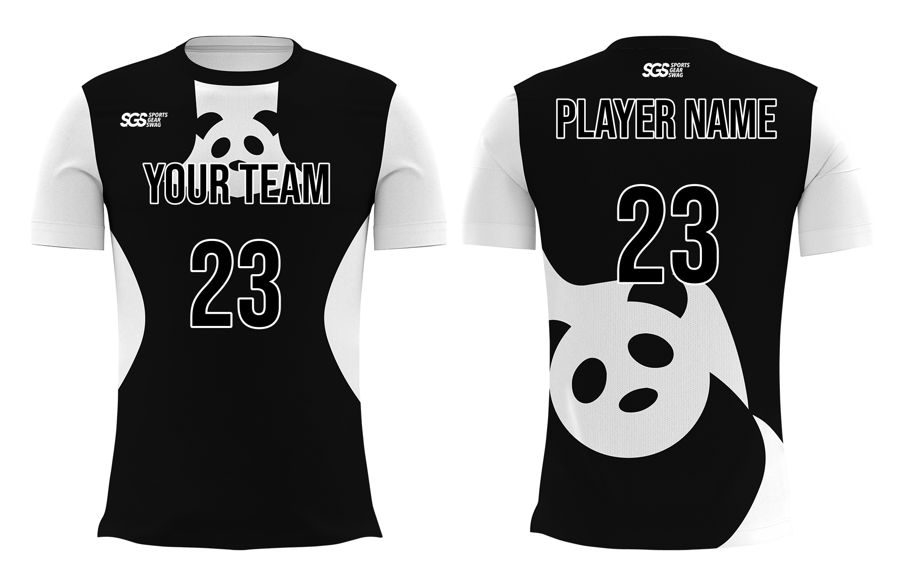 Custom panda animals adult youth volleyball unisex jersey - Jersey