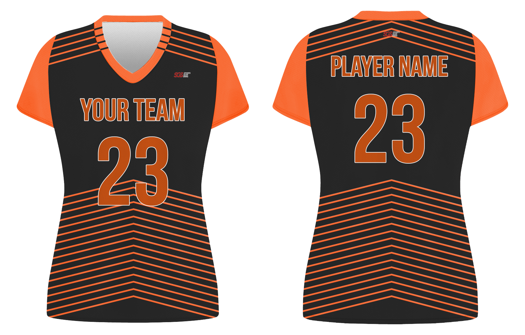 Custom geometric lines adult youth volleyball jersey - Jersey
