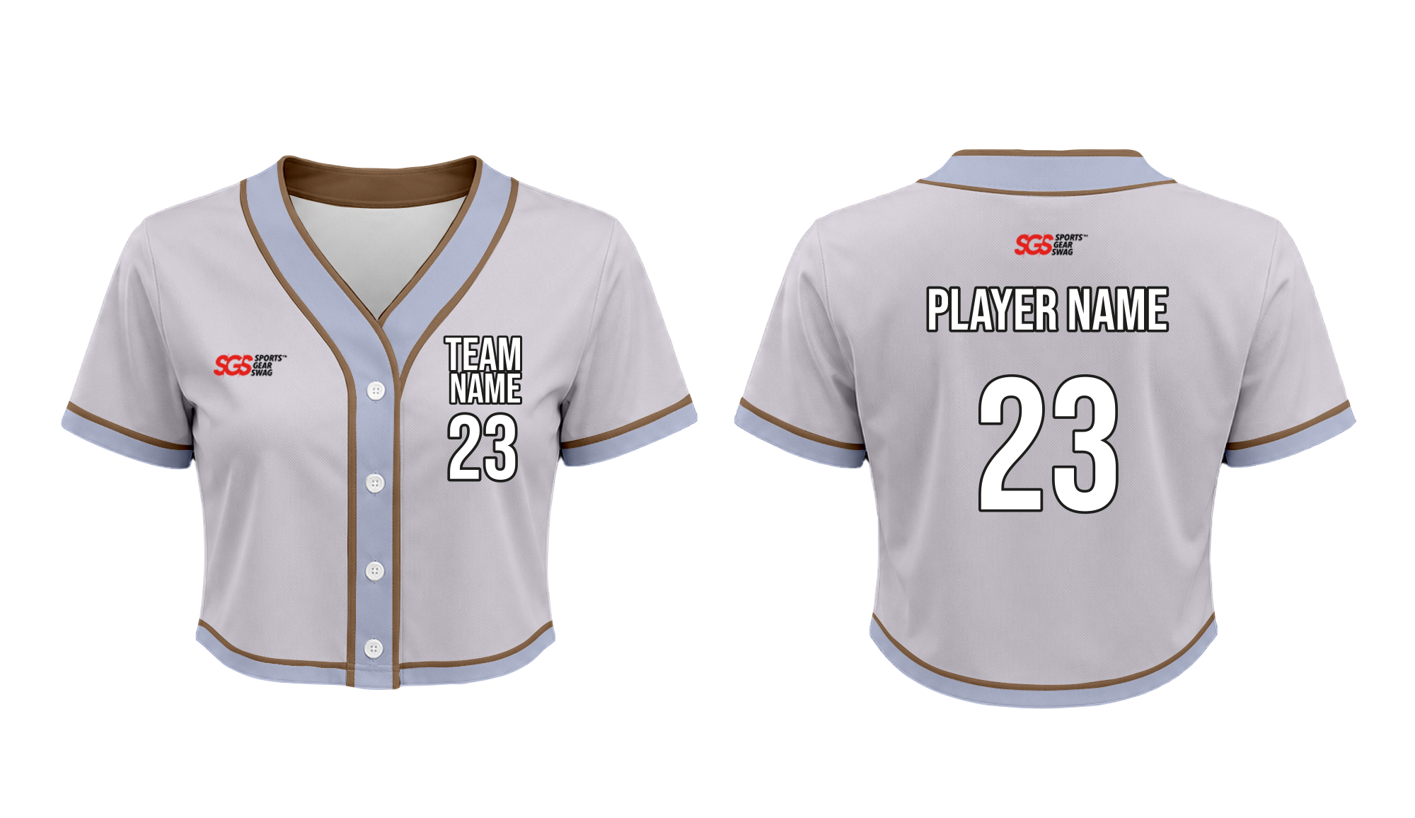 Custom unleashed cropped adult youth unisex baseball jersey - Cropped-baseball-jerseys