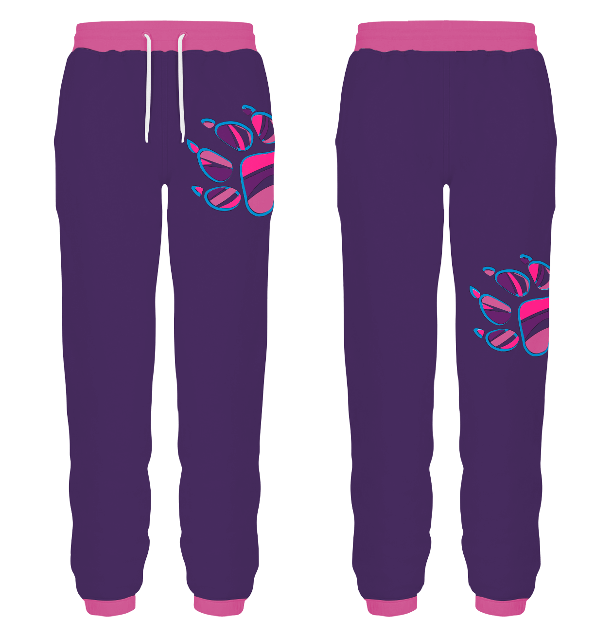 Custom dance joggers adult youth unisex paw print - Dance-joggers