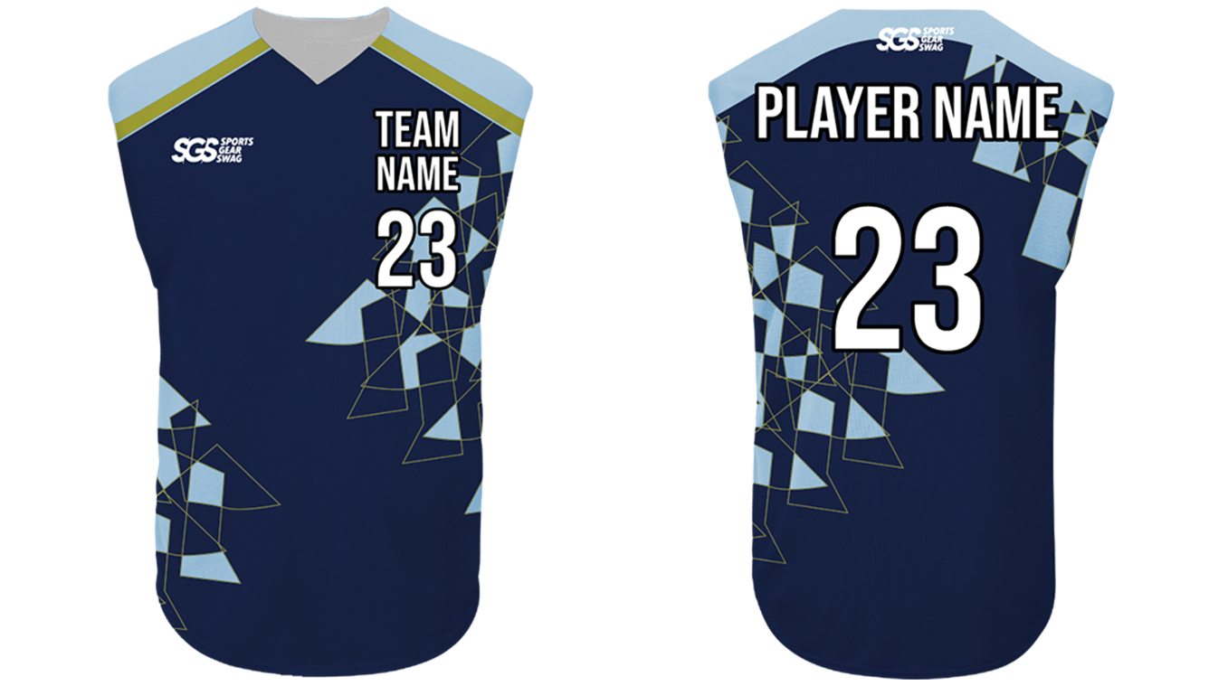 Custom  blocks abstract sleeveless adult youth unisex softball jersey - Jersey
