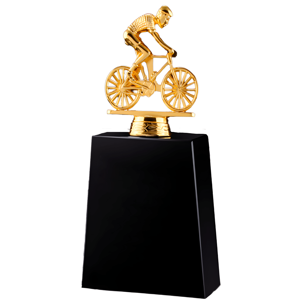 Golden man bicycles trophies awards - Trophies-awards