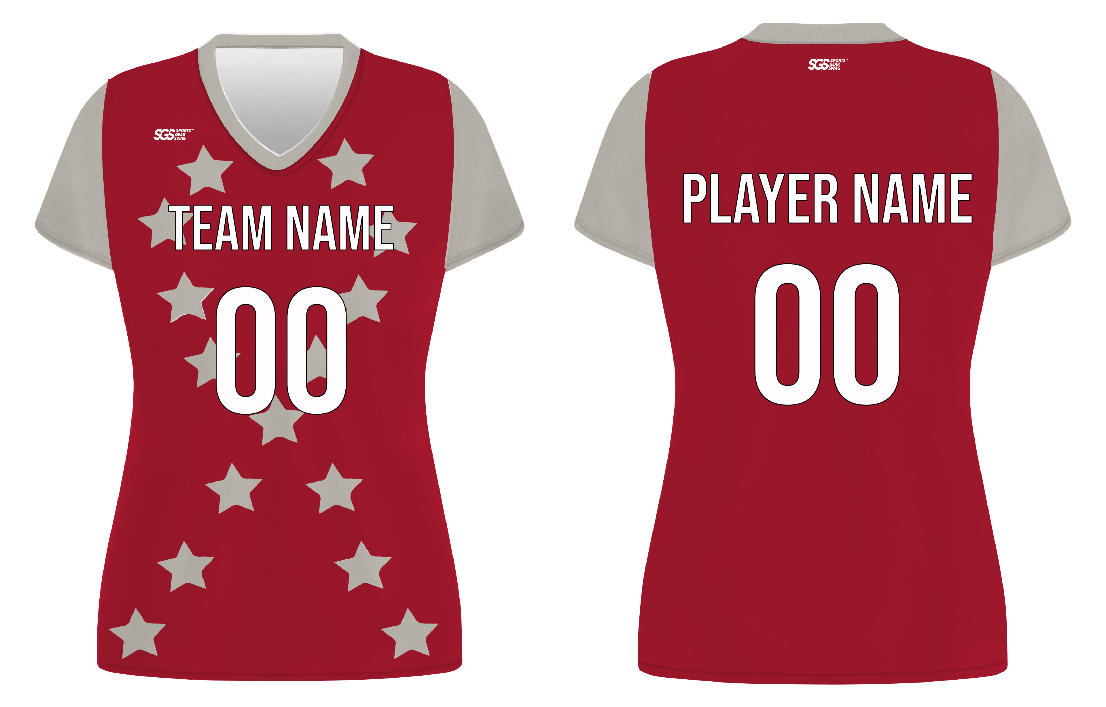 Custom peace stars adult youth volleyball jersey - Jersey