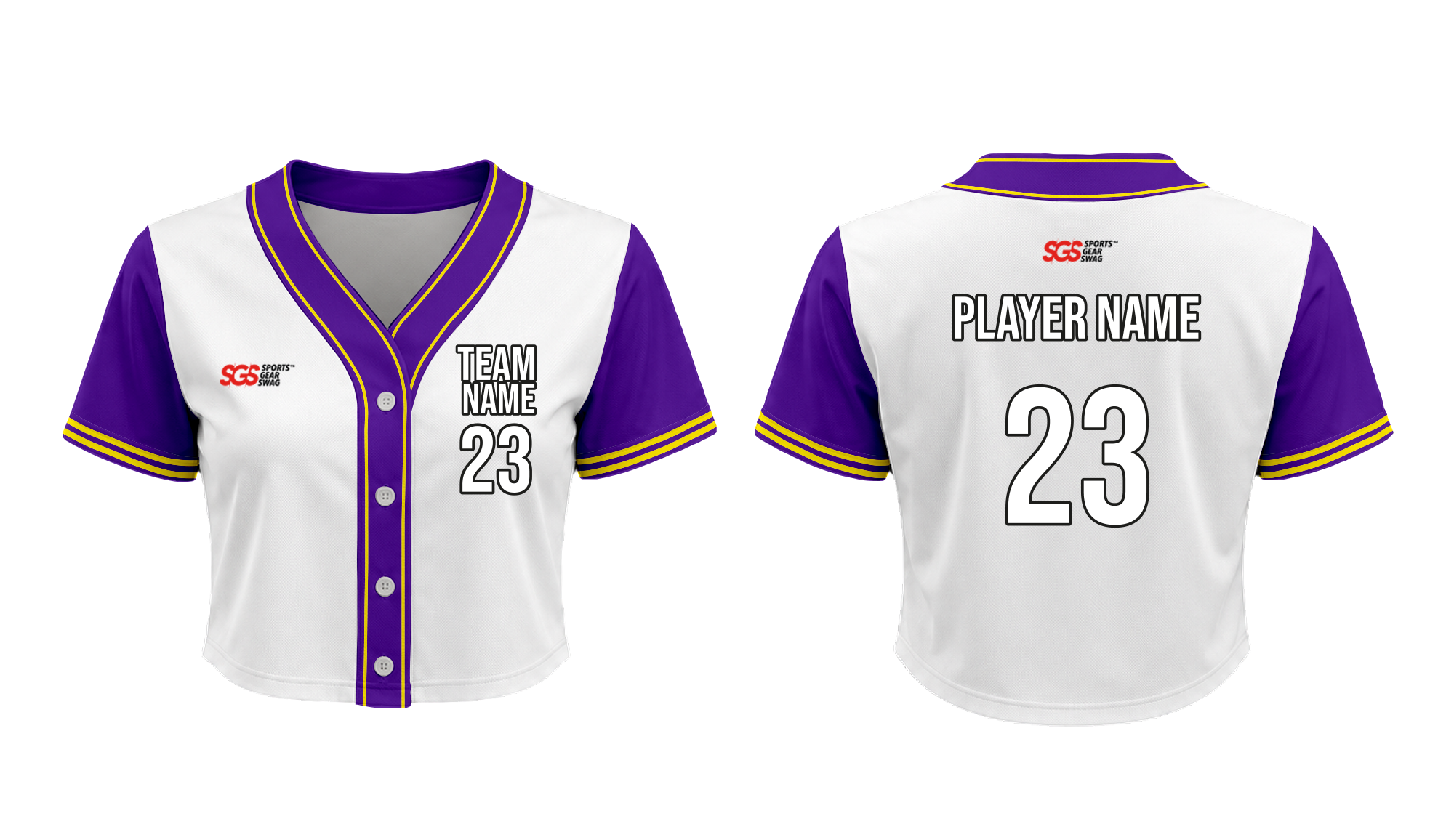 Custom retro cropped adult youth unisex baseball jersey - Cropped-baseball-jerseys