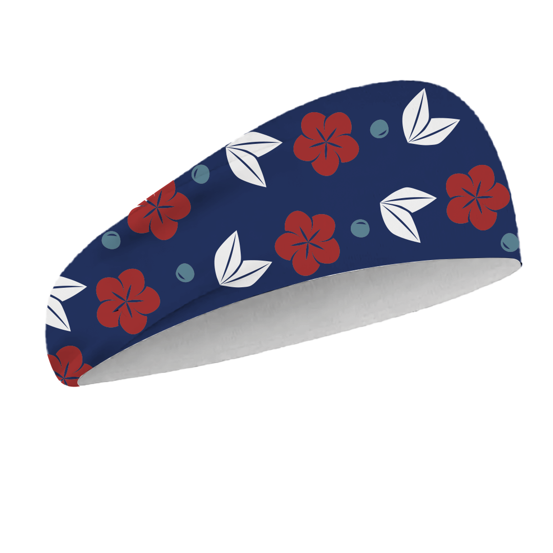 Custom floriferous yoga headband - Yoga-headband