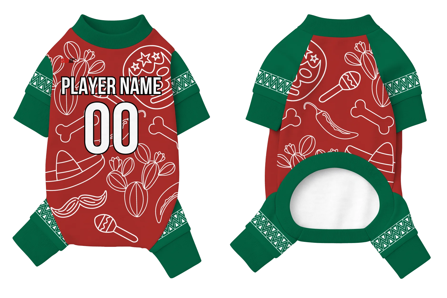 Custom pet holiday pajama spicy crossover - Pets-pajama