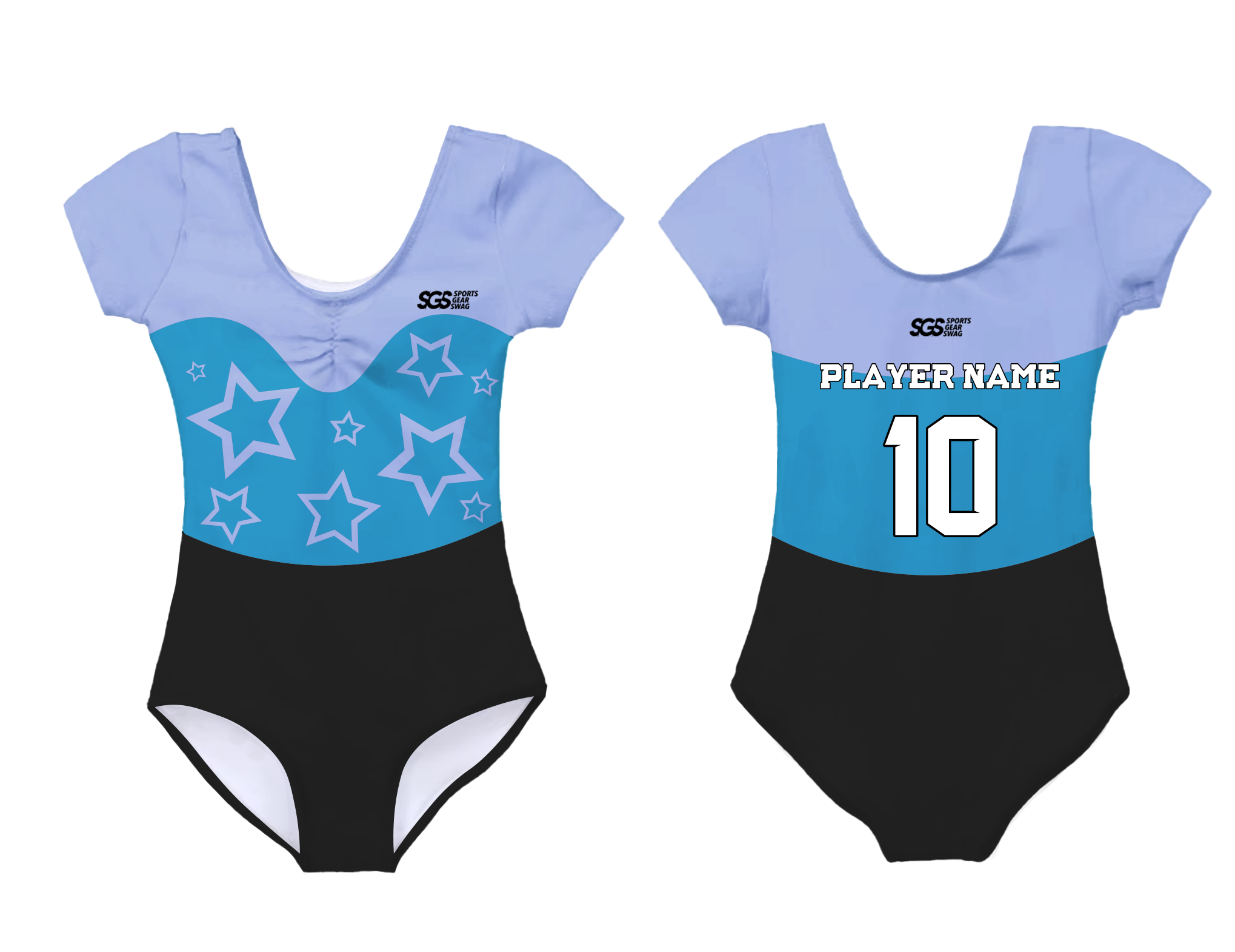 Custom short sleeve  gymnastic uniform adult youth celestial grace - Gymnastics-uniforms