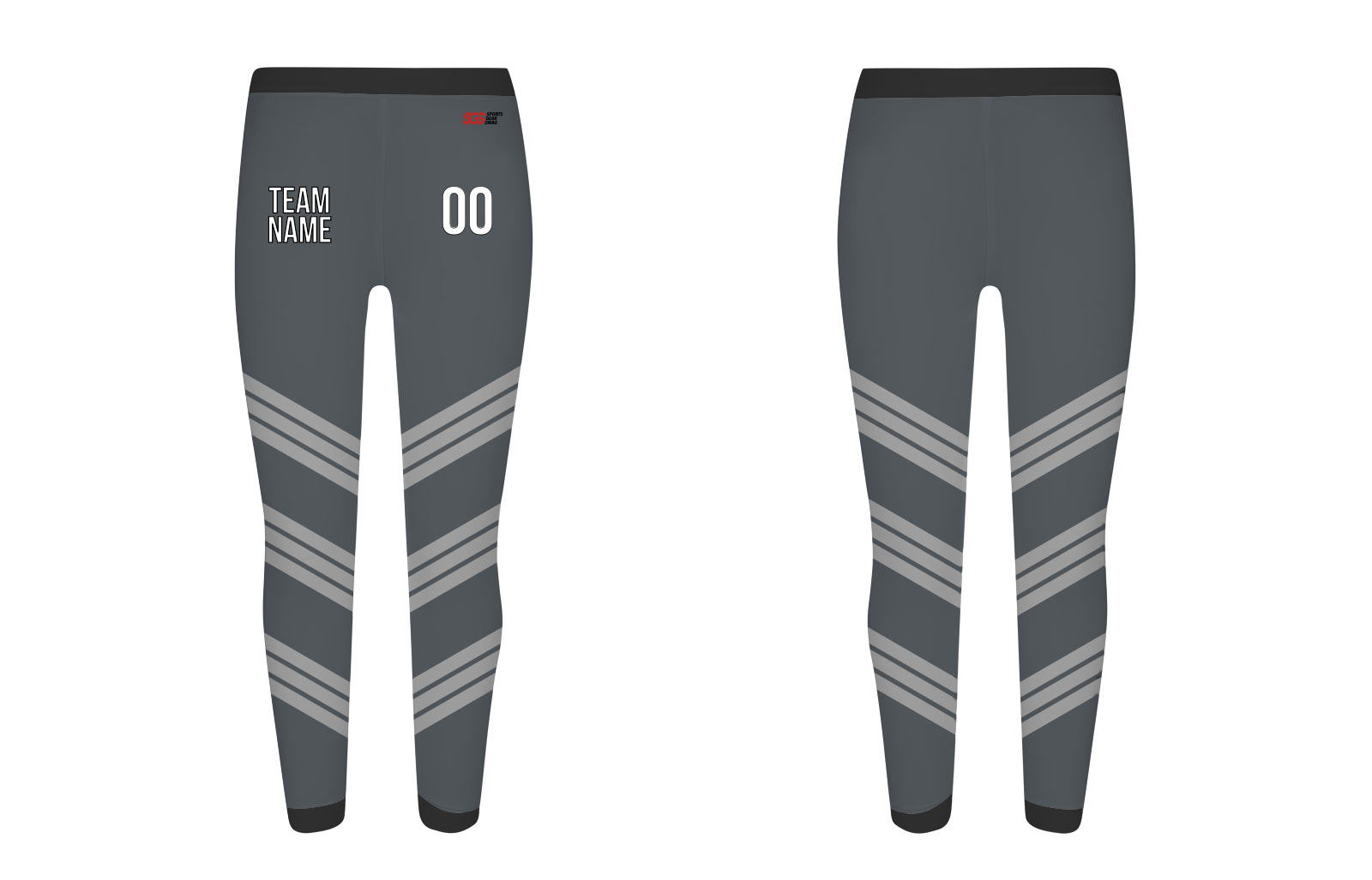 Custom tilted line adult youth leggings - Legging