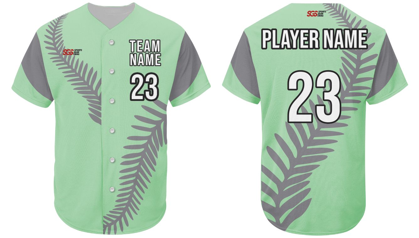 Custom leaves nature adult youth unisex softball jersey - Jersey