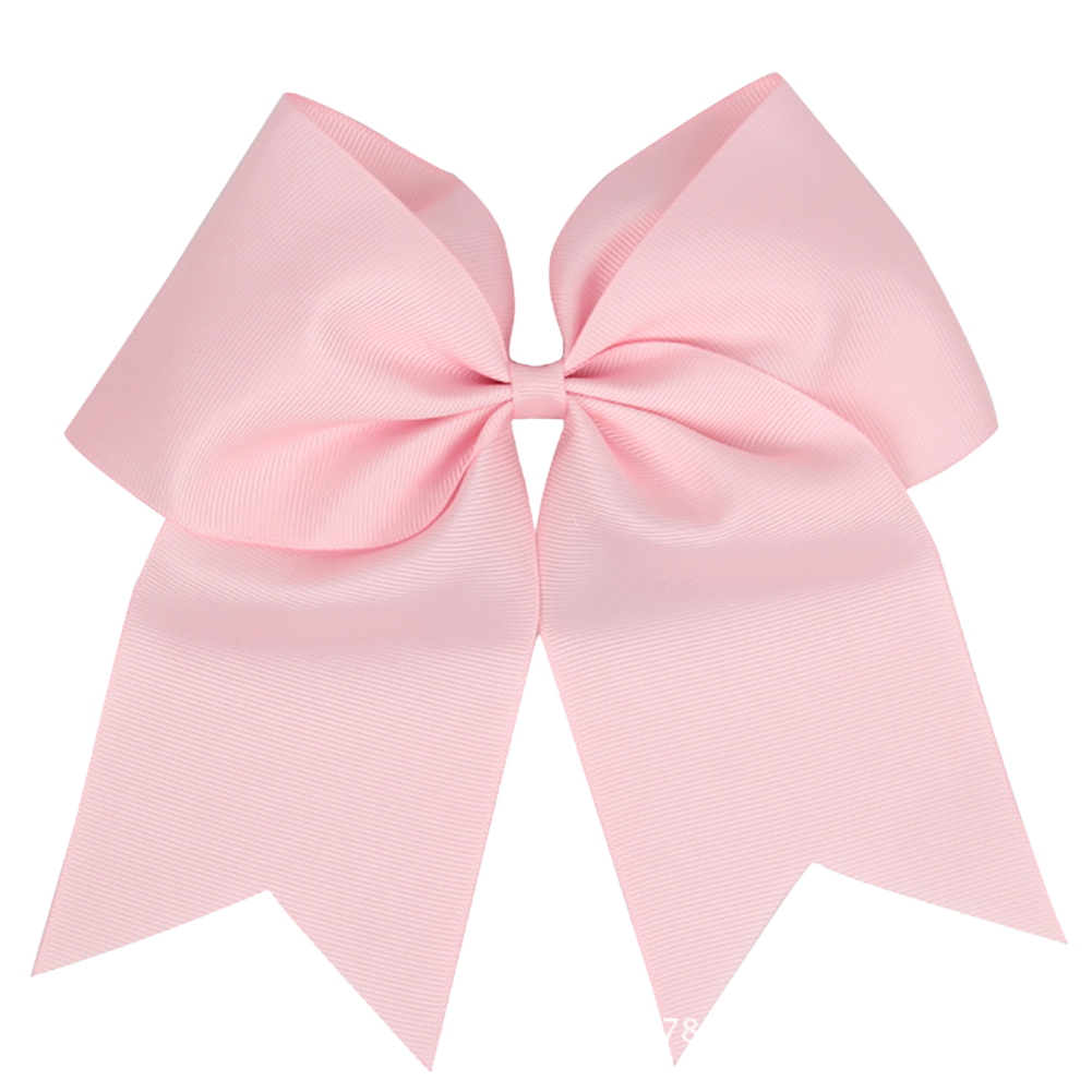 Custom cheerleading bow adult youth rose quartz - Cheerleading-bows