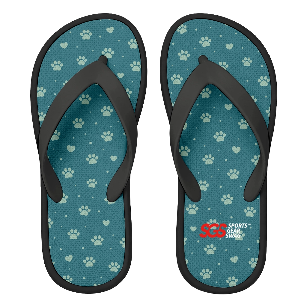 Custom flip flops black sunny - Flip-flops