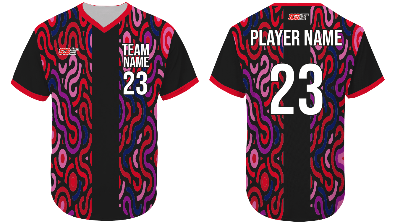 Custom  stylish no button adult youth unisex softball jersey - Jersey