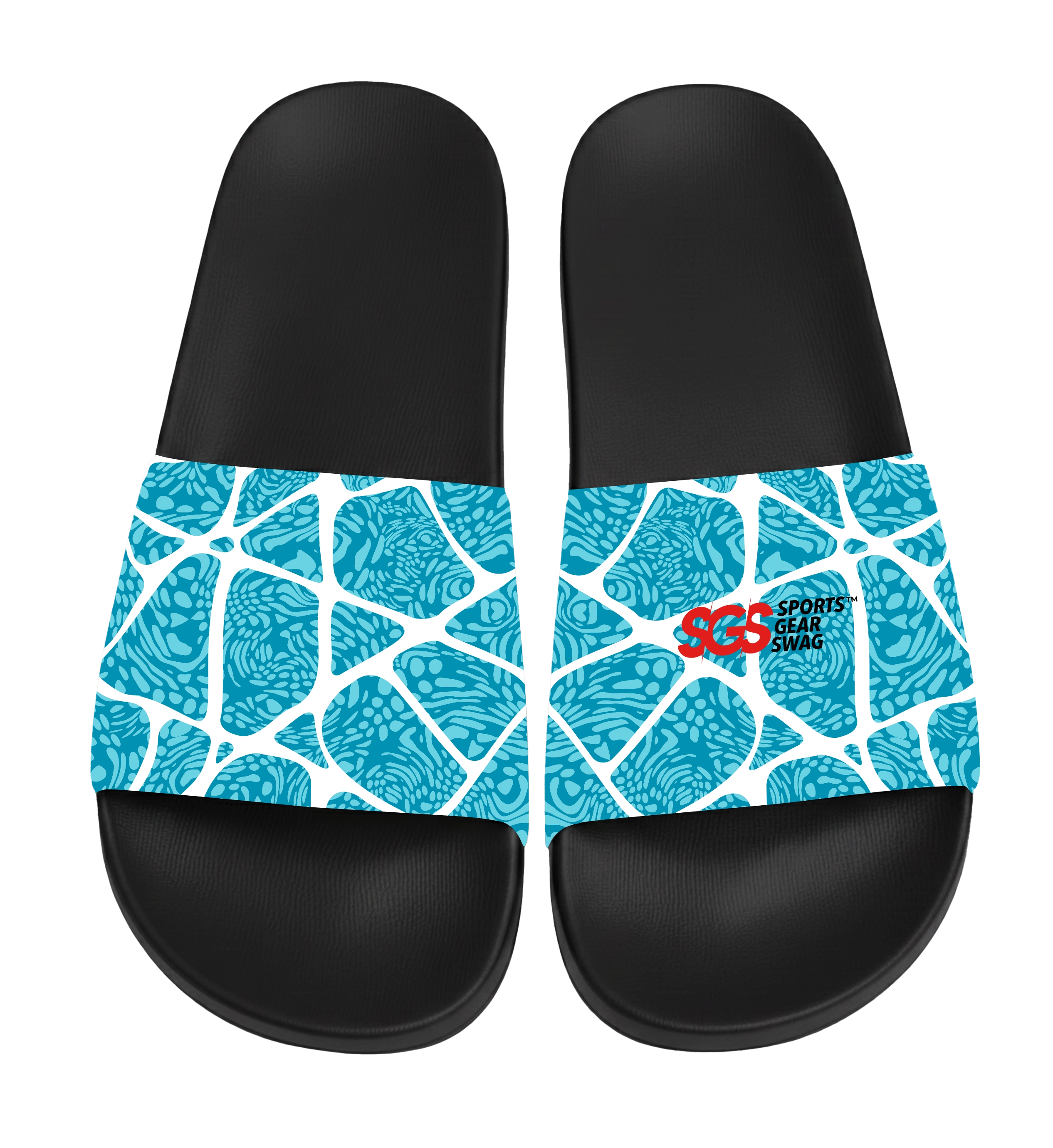 Custom slides black unisex tidal - Slides