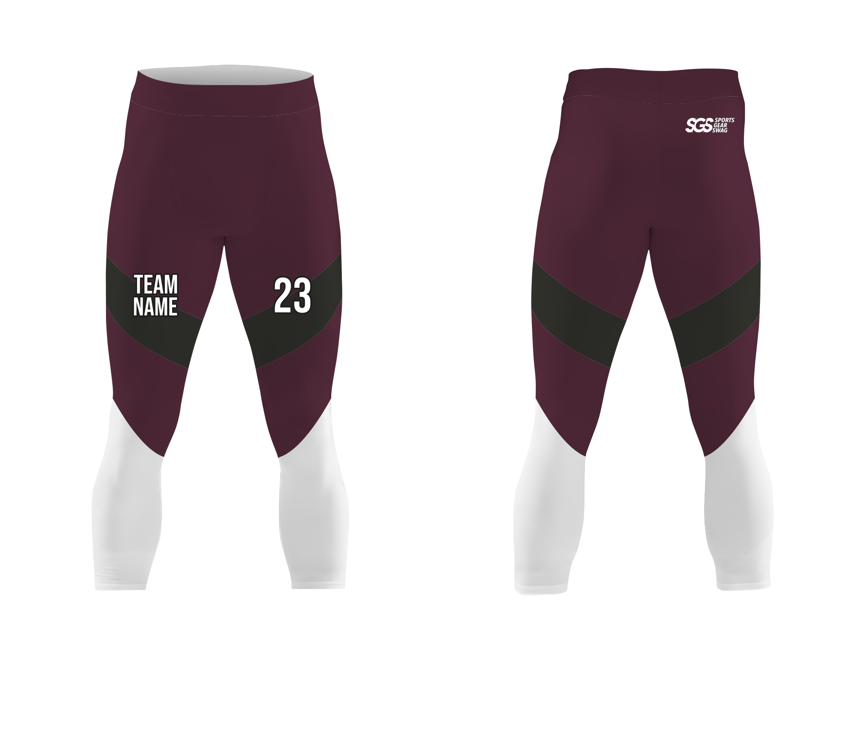 Custom radiant  adult youth unisex mid calf compression tights - Compression-tights