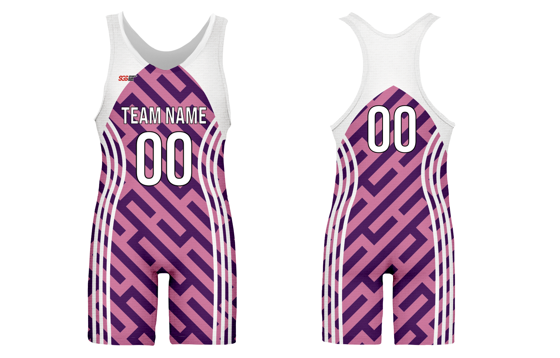 Custom adult youth unisex powerlifting suits maze lines - Powerlifting-singlets
