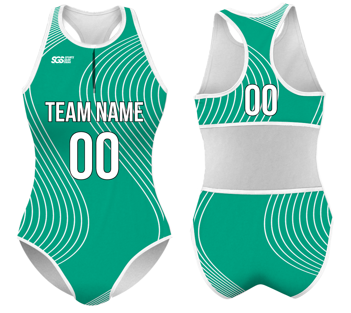 Custom water women speed suit green flash - Women-water-speed-suits