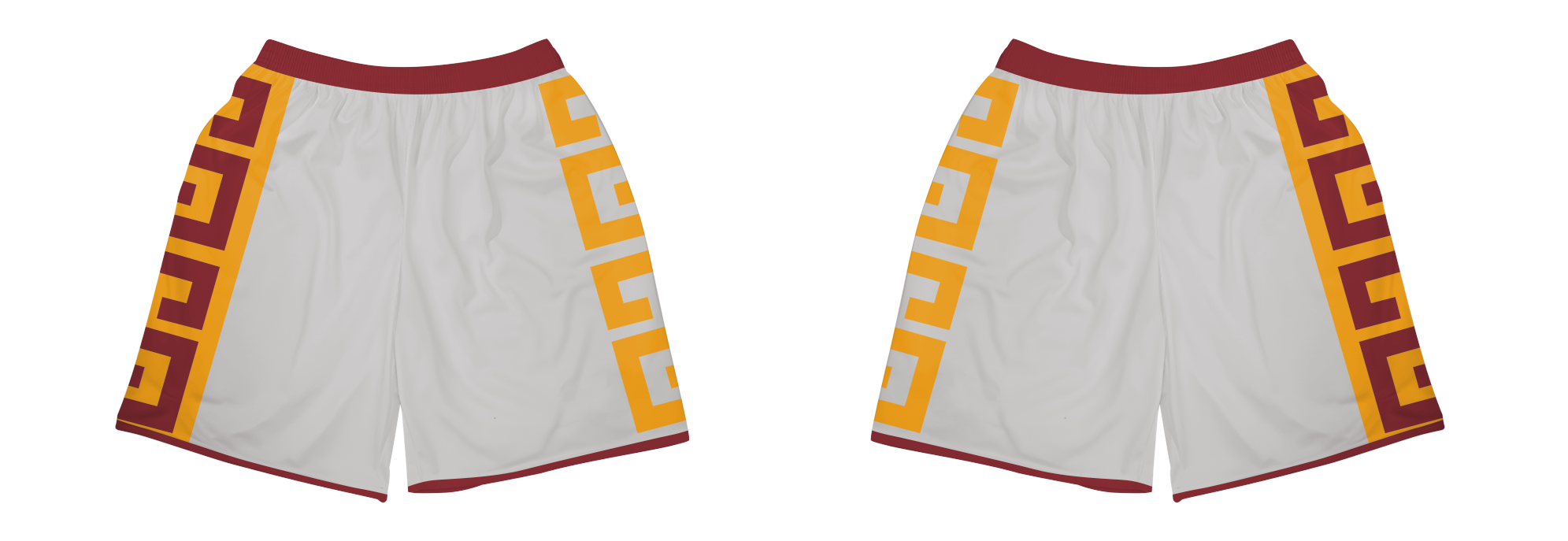 Custom sides shapes lines adult youth unisex lacrosse shorts - Short