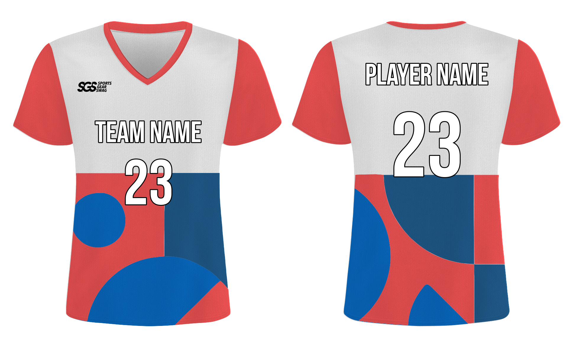 Custom geometric shapes adult youth soccer jersey - Jersey