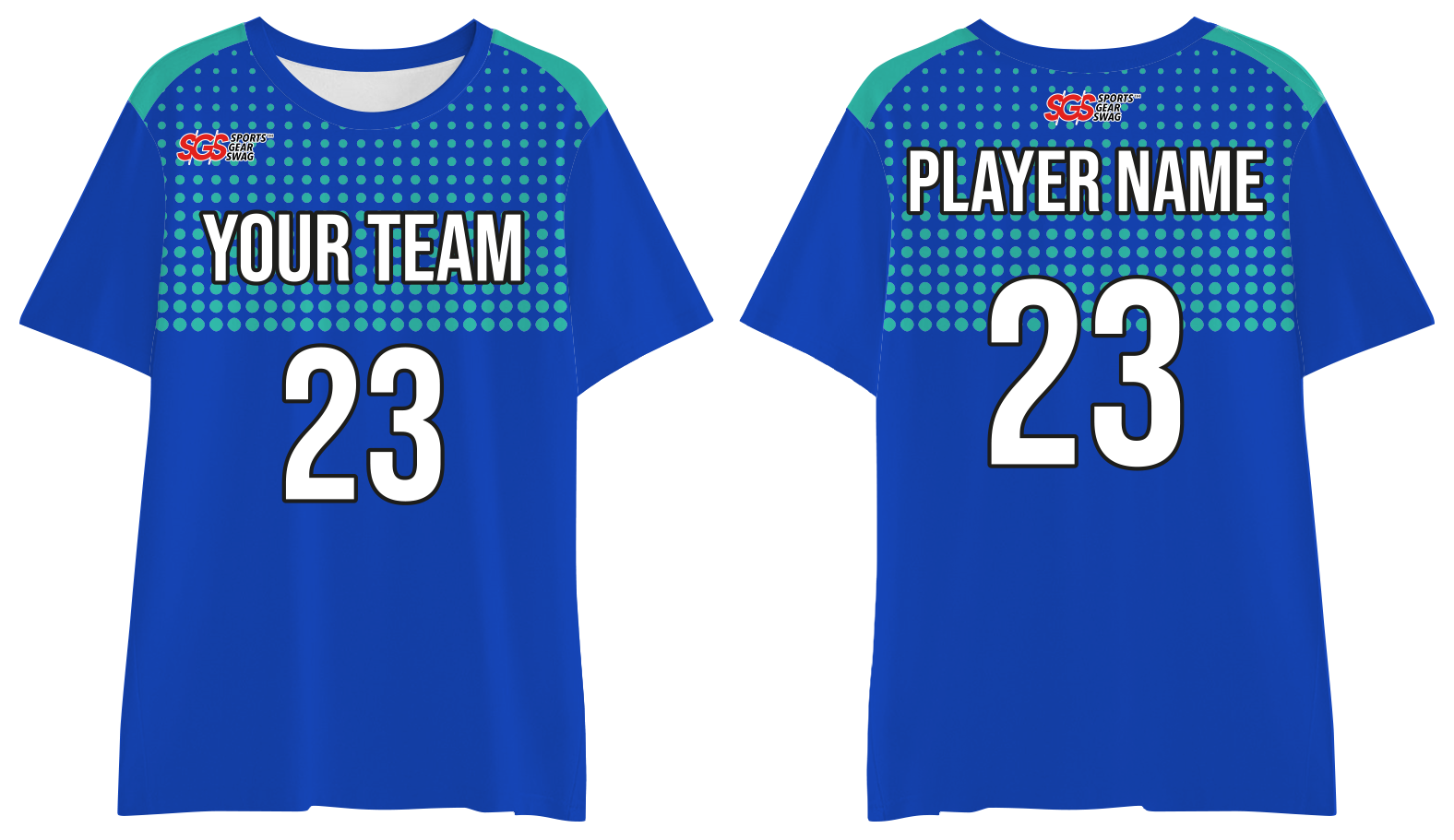 Custom moisture-wicking section dots adult youth unisex shirt - Jersey