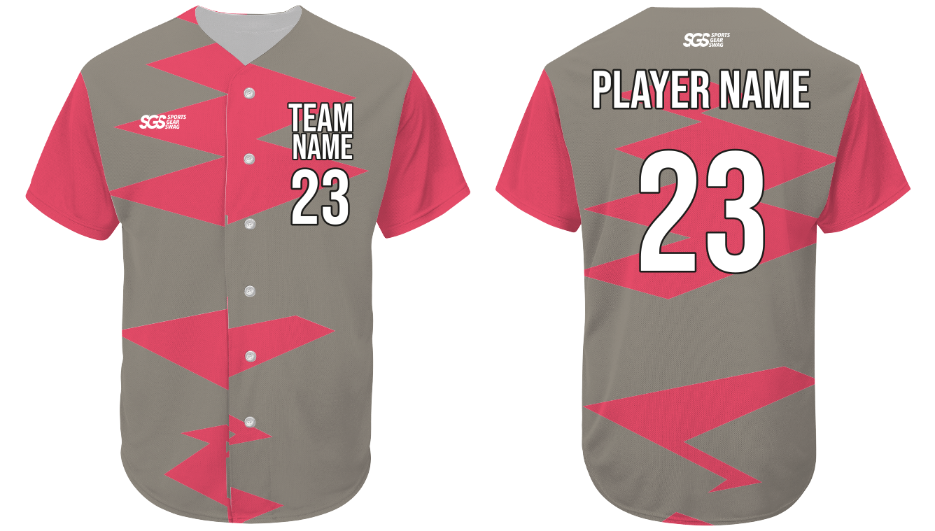 Custom zig-zag abstract adult youth unisex softball jersey - Jersey