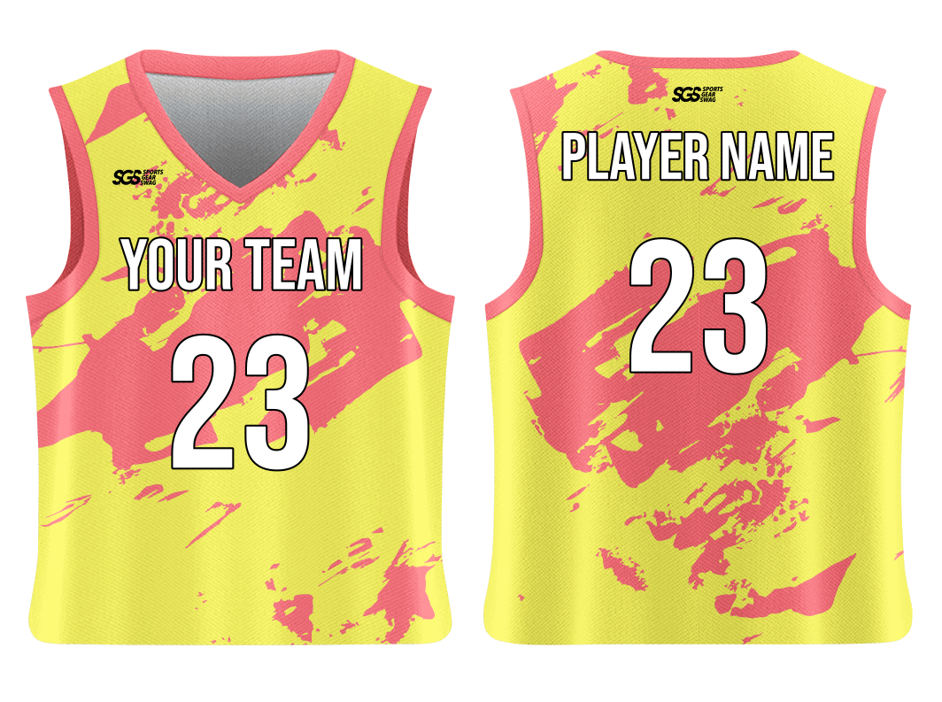 Custom Abstract Paint Adult Youth Unisex Wedding Jersey - Reversible Uniform - JERSEY