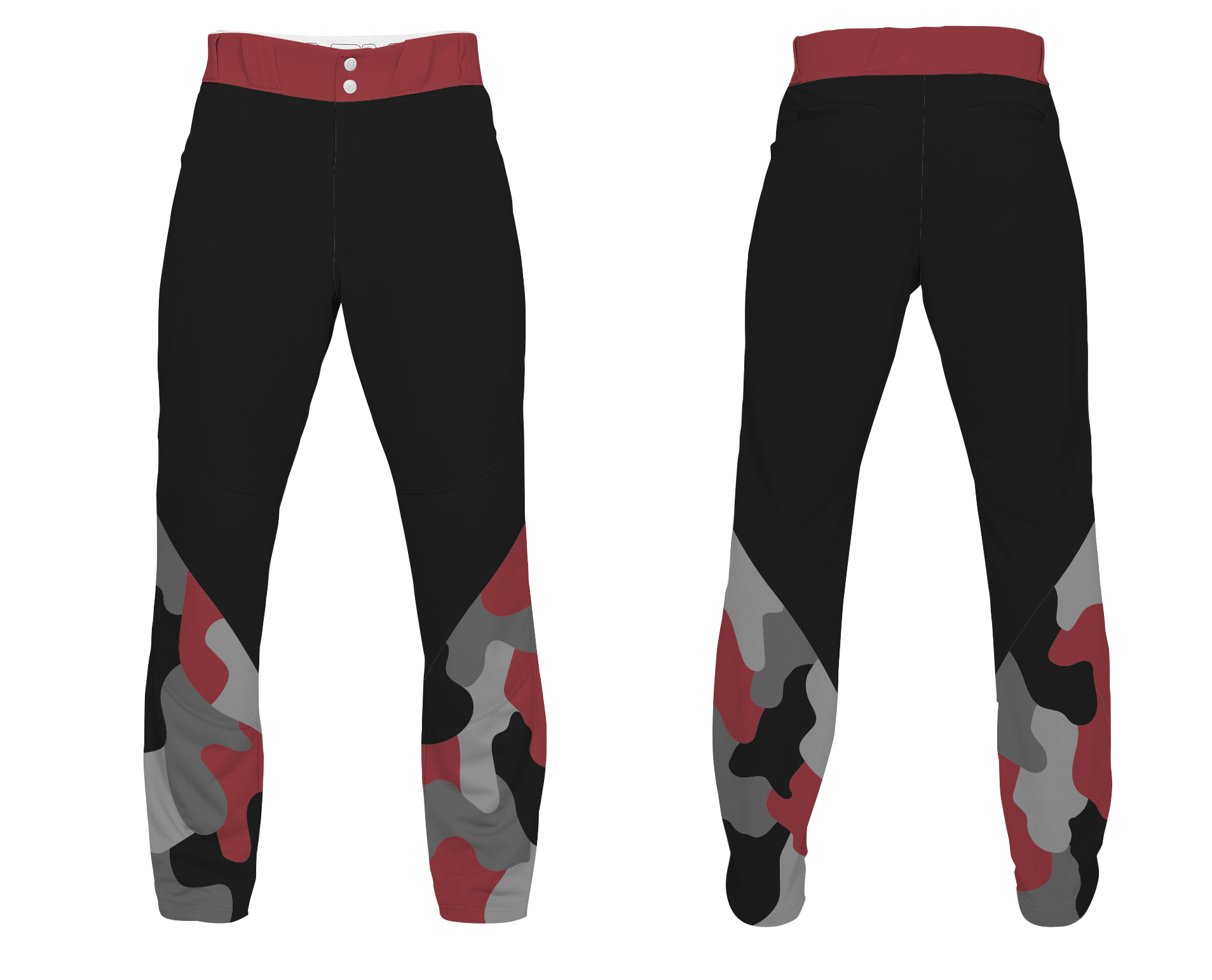 Custom sleeves camo adult youth unisex softball pants - Softball-pants