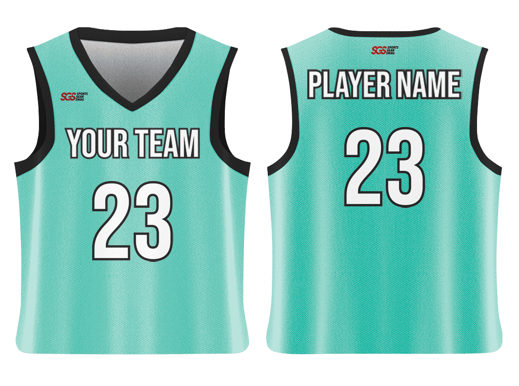 Custom classic thick band armhole neck solids adult youth unisex basketball jersey - reversible uniform - Jersey