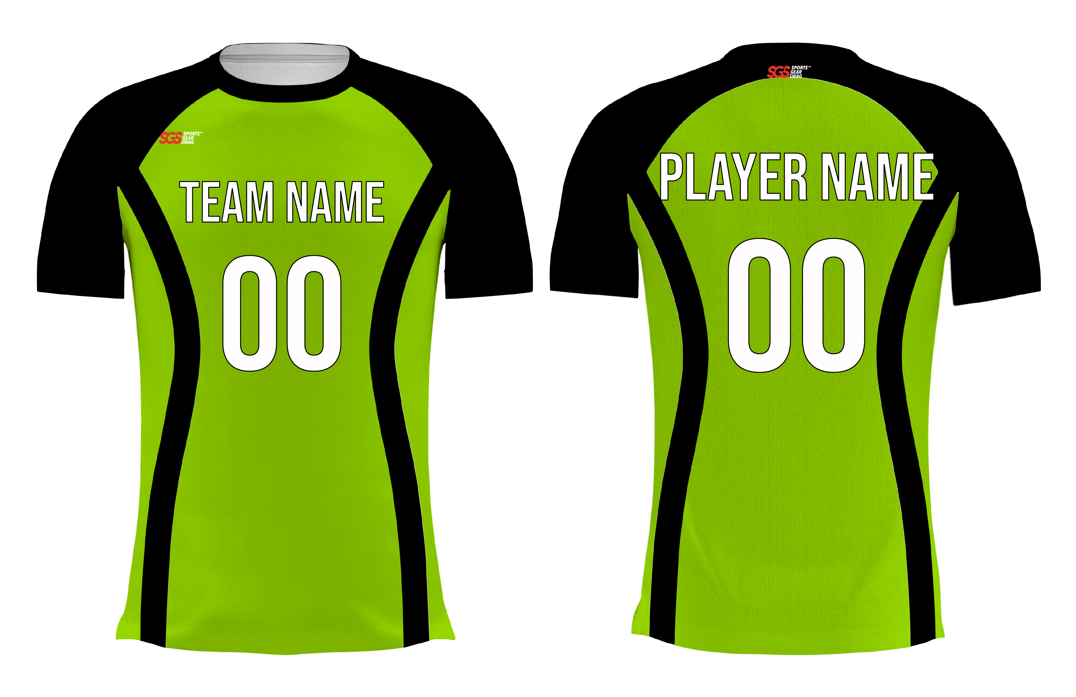 Custom green solids adult youth volleyball  unisex jersey - Jersey