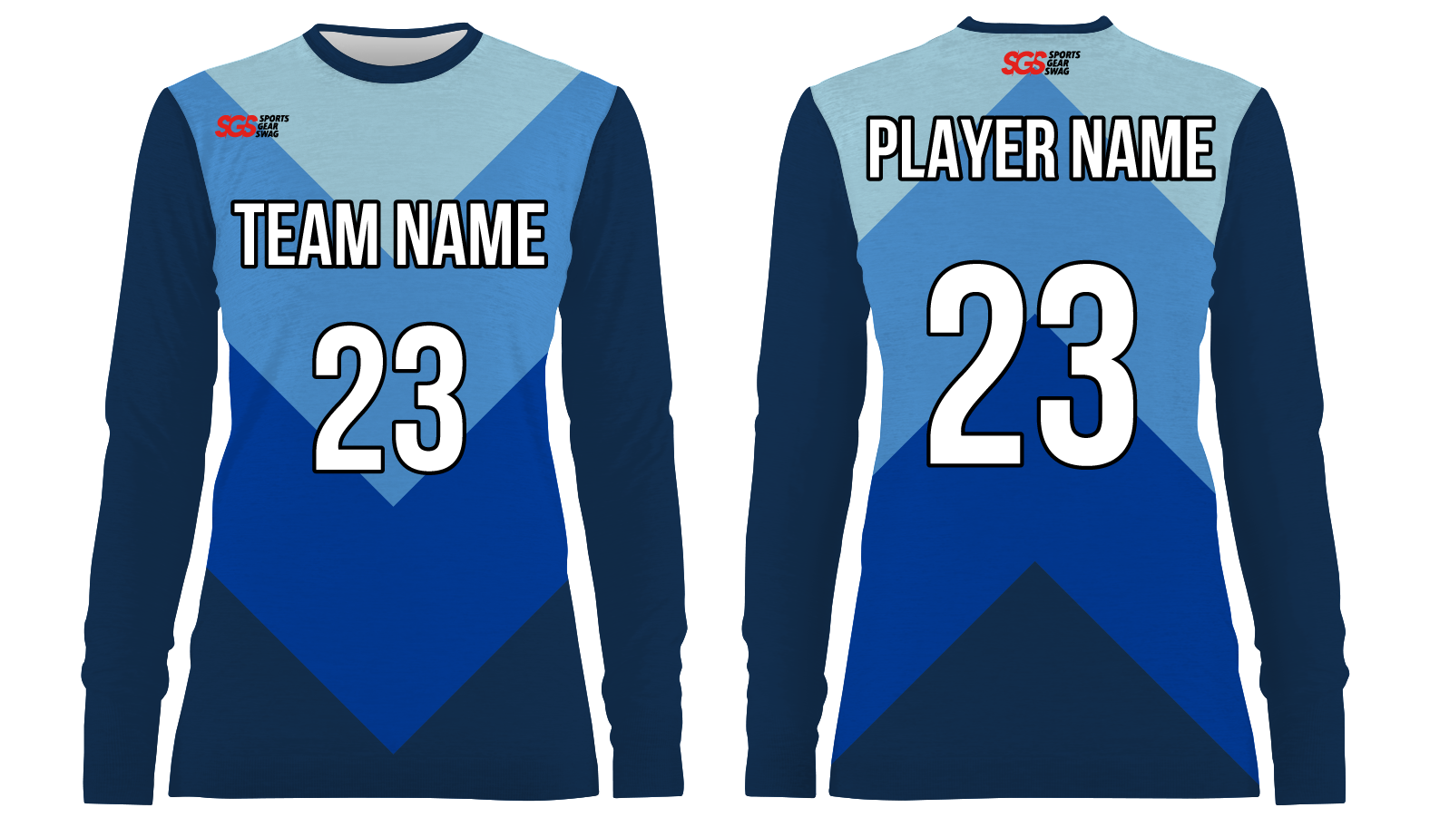 Custom v shapes adult youth unisex long sleeves soccer jerseys - Jersey