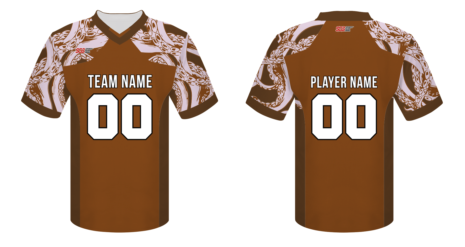 Custom octopus animals adult youth unisex football jersey - Jersey