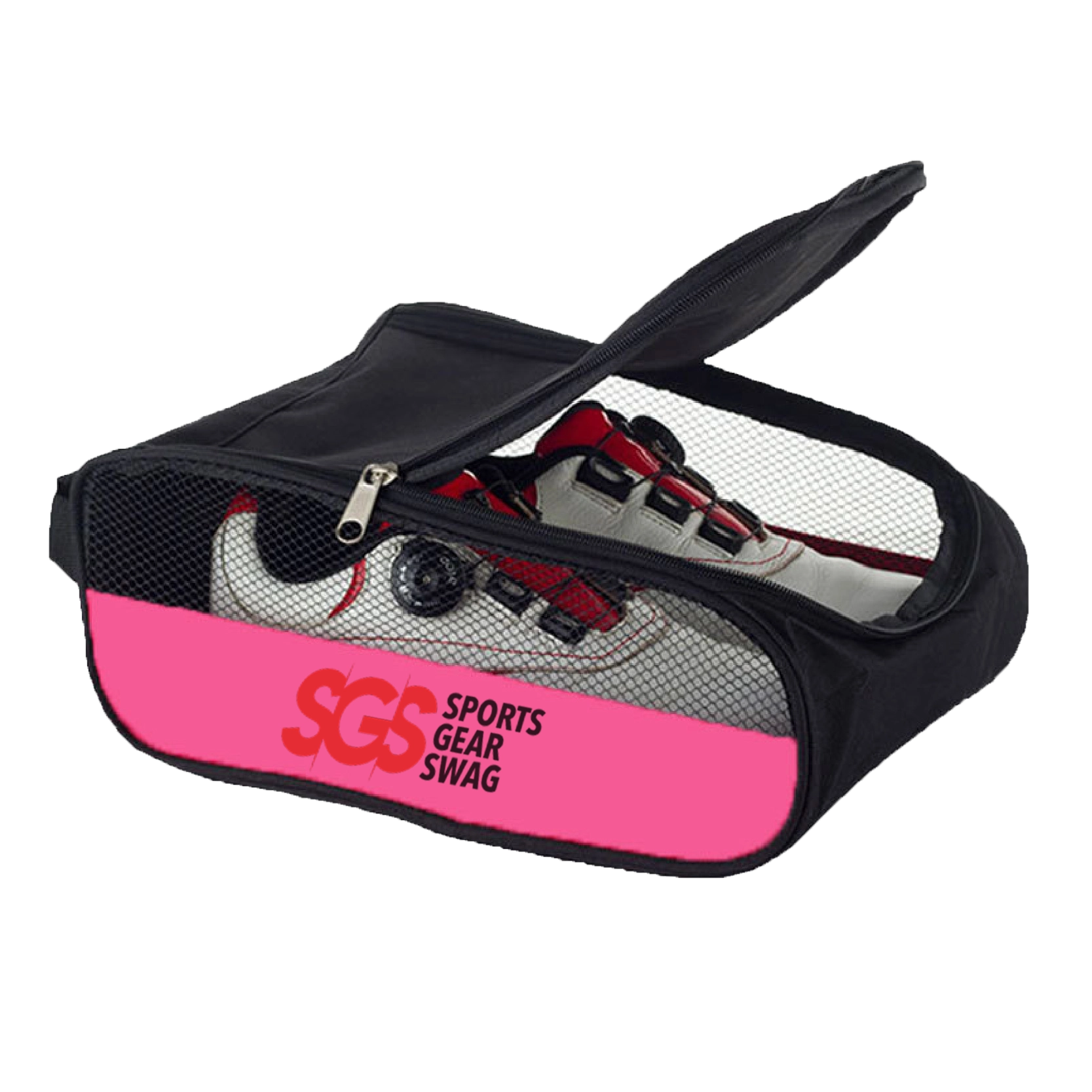 Custom golf shoe bag half mesh flux - Golf-shoe-bags