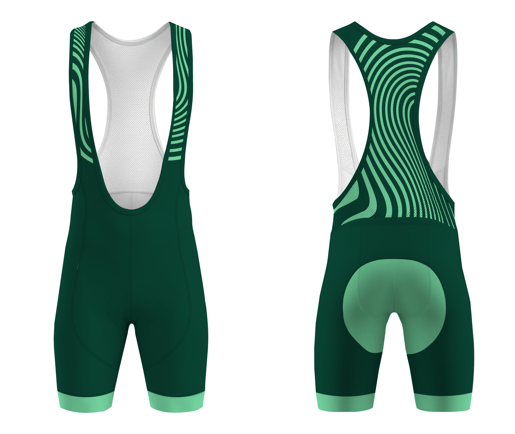 Custom stripewave adult youth unisex cycling bib - Cycling-bibs