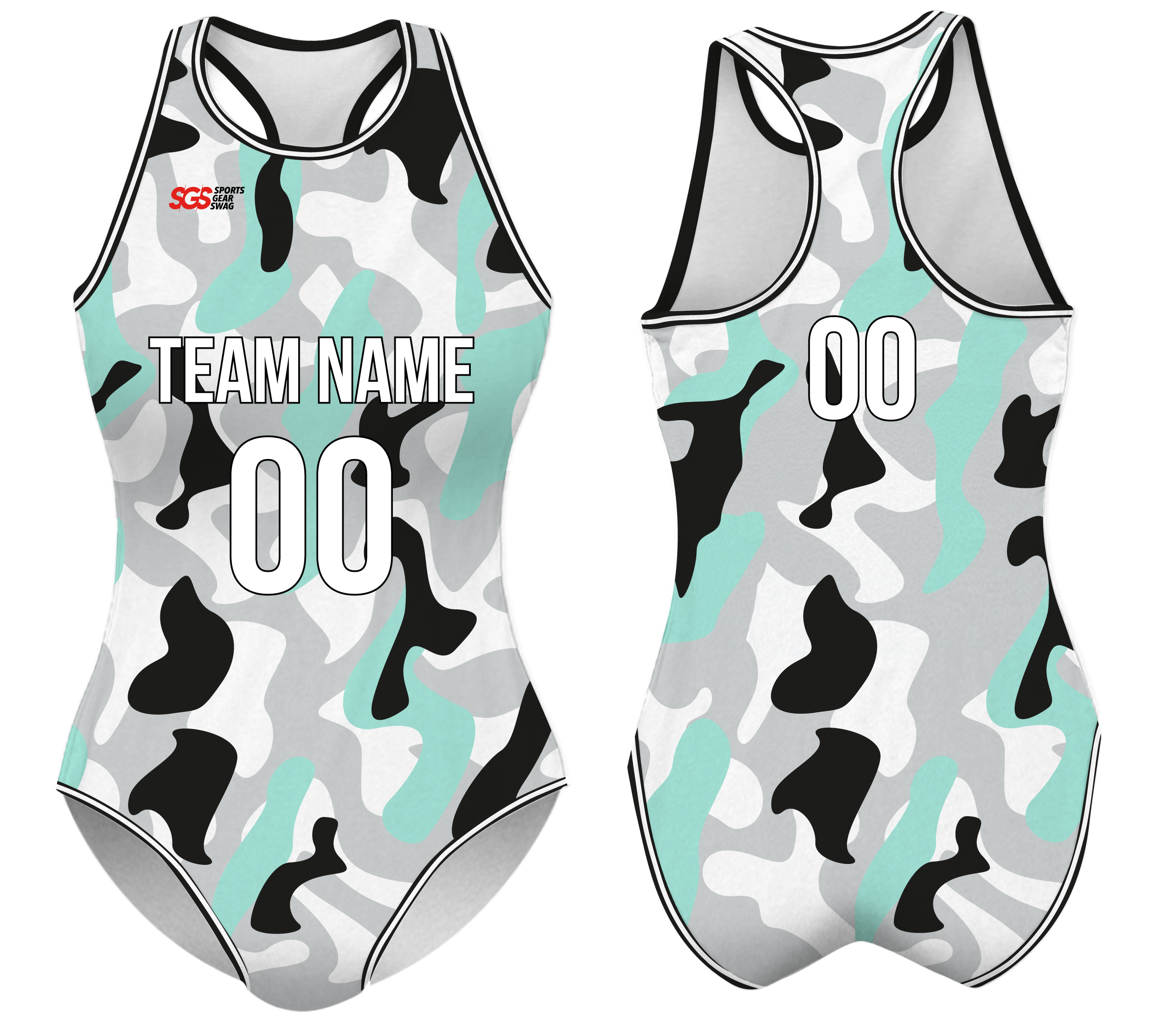 Custom water women speed suit steel camouflage - Women-water-speed-suits