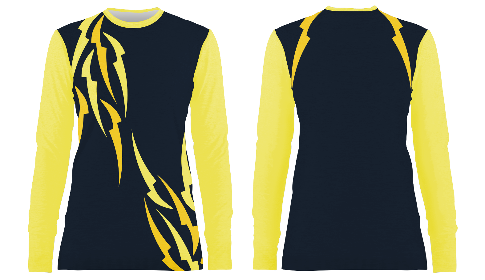Custom diagonal nature design adult youth unisex long sleeves soccer jerseys - Jersey