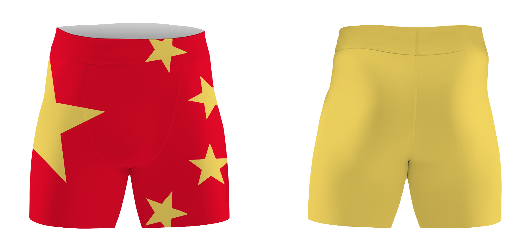 Custom compression dance shorts unity in red - Dance-shorts