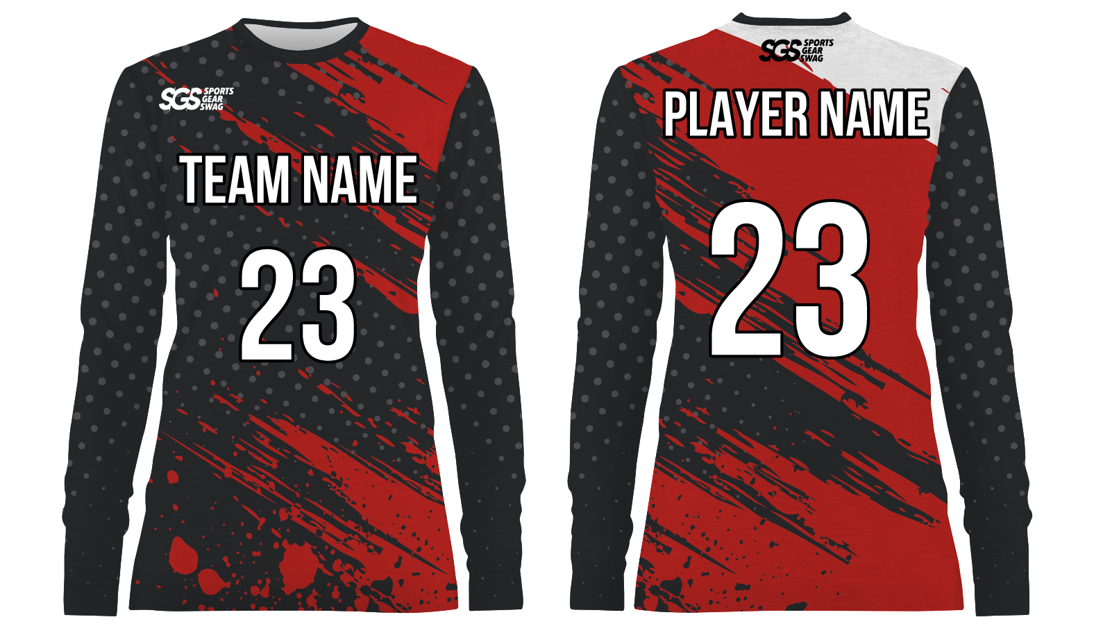 Custom dots adult youth unisex long sleeves soccer jerseys - Jersey